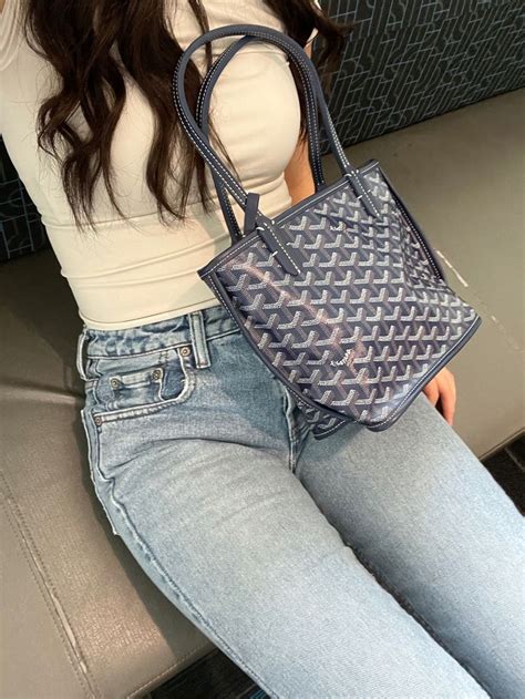 goyard anjou mini outfit|goyard anjou mini dupe.